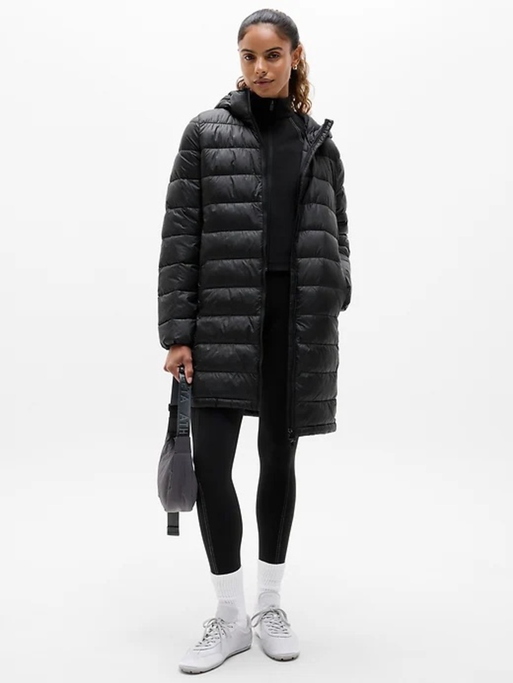 NEW WITH TAGS Athleta Black Puffer Jacket